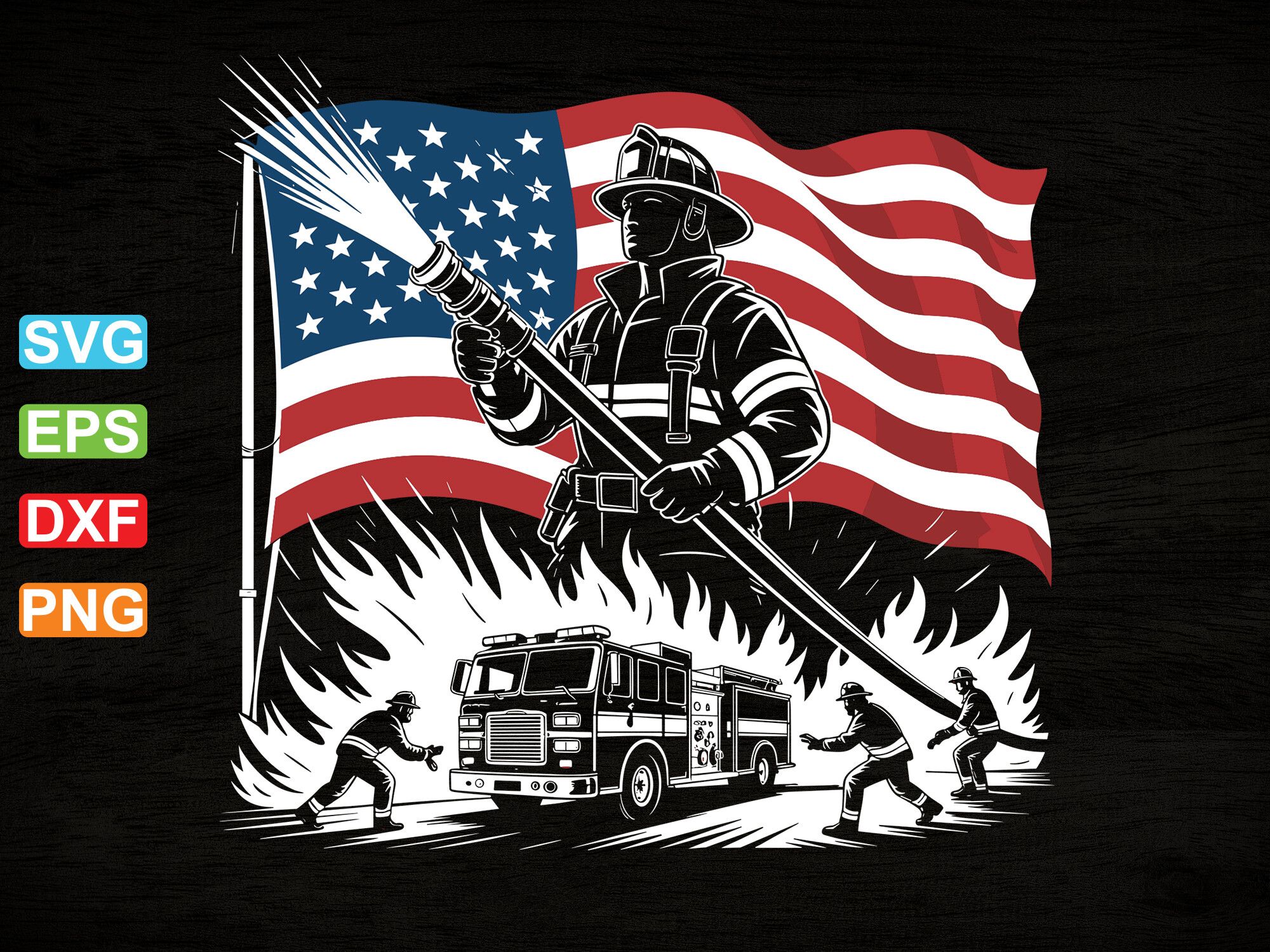 Fire Fighter Dad SVG, Firefighter Shirt