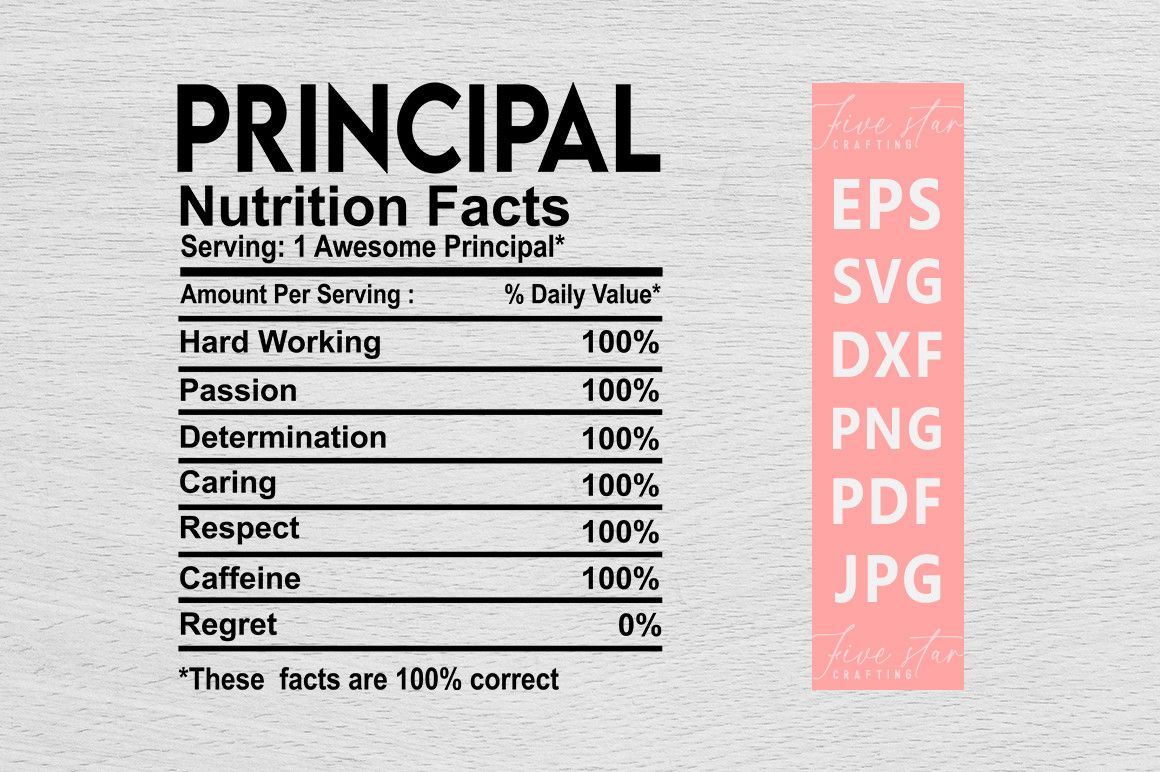 Principal Nutrition Facts Svg